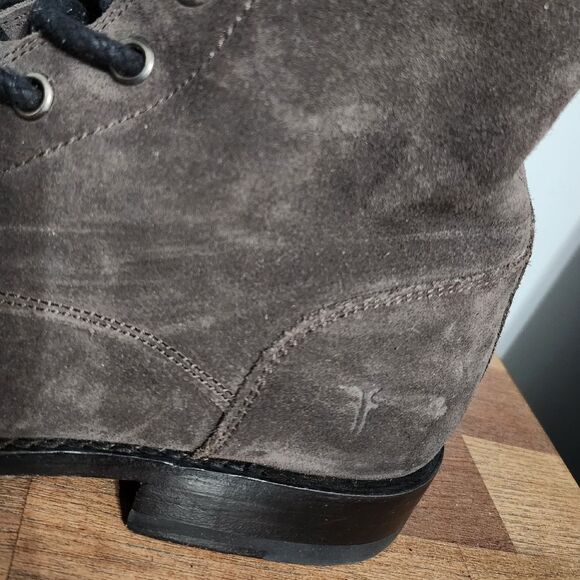 Frye Suede Lace Up Combat Boot - Picture 5 of 9